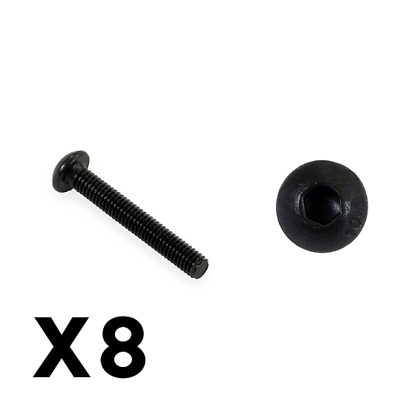 Ftx Outback Fury Button Head 3 X 20mm Hex Screw (8pc)