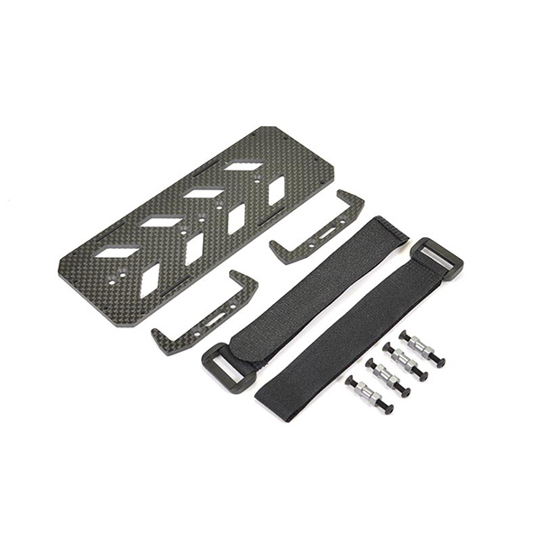 Ftx Fury X/hi-rock Carbon Fibre Battery Tray & Hook And Loop Fastening Straps