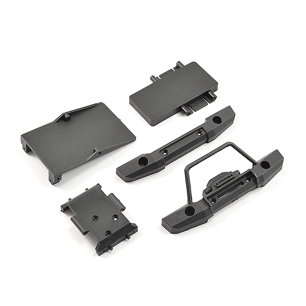 Ftx Mini Outback 2.0 Fr/rr Bumpers & Electronics Mounts