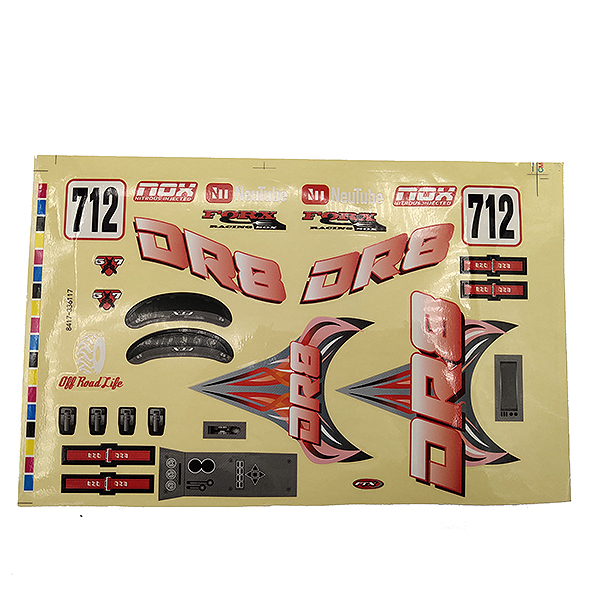 Ftx Dr8 Decal - Red