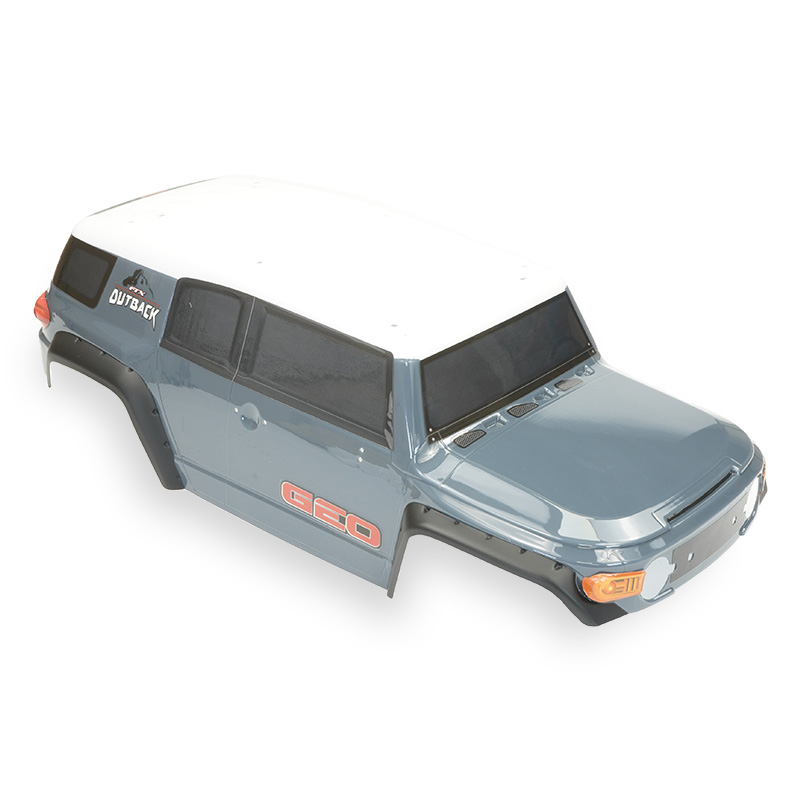 Ftx Outback Geo 4x4 Pc Grey Bodyshell & Decal (no Acc.)