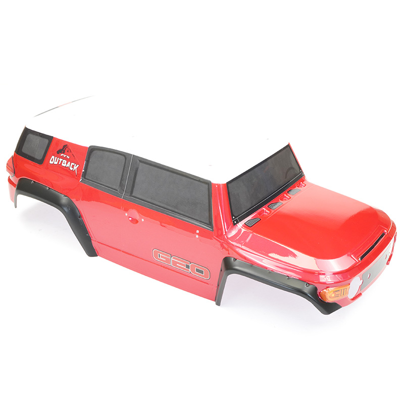 Ftx Outback Geo 4x4 Pc Red Bodyshell & Decal (no Accessories)
