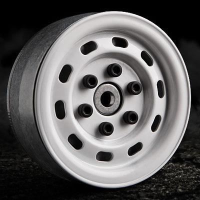 Gmade 1.9 Sr02 Beadlock Wheels (gloss White) (2)