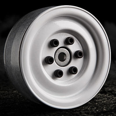 Gmade 1.9 Sr03 Beadlock Wheels (gloss White) (2)