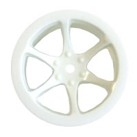 Hobao Hyper Mini St 6-spoke Wheel Set White (4)