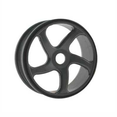 Hobao Trailing 5-spoke 1/8th Buggy Wheels - Pair - Gun Grey