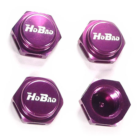 Hobao 'hobao' Wheel Hex Hubs Purple
