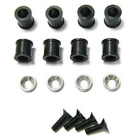 Hobao Hyper 9 Rubber Bushes & Alum. Washers For 1-piece Caps