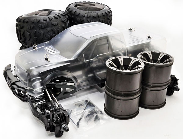 Hobao Hyper Mt Plus Electric Monster Truck 80% Rolling Chassis