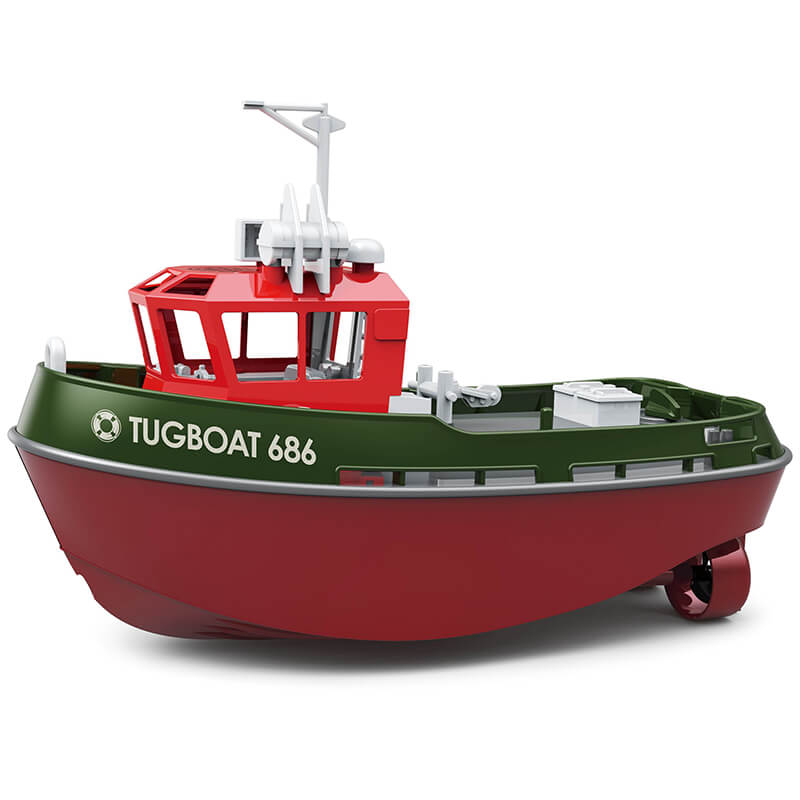 Heng Long 1/72 Rtr Tugboat 686 2.4ghz 230mm Length Green