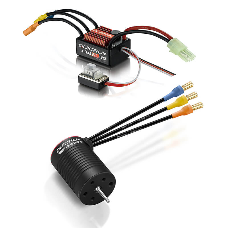 Hobbywing Quicrun Combo Wp-16bl30 Esc & 2435sl 4500kv G3 Motor