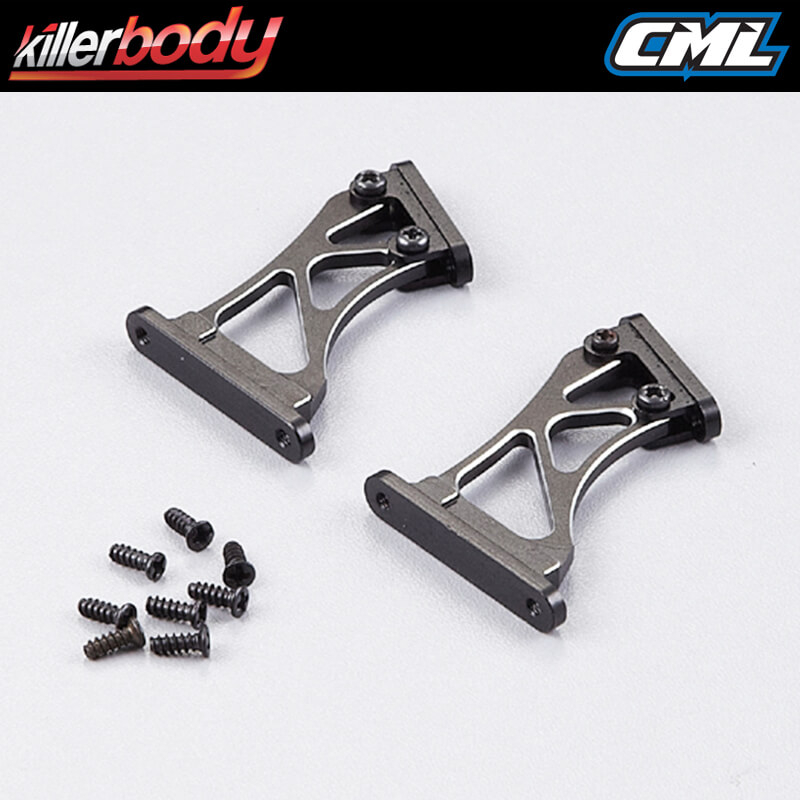 Killerbody Rear Wing Mount - High 1/7 (cnc Aluminum)
