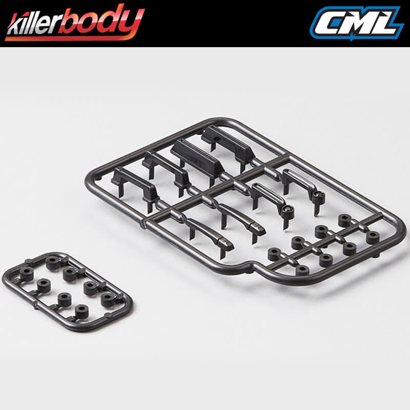 Killerbody Black Plastic Door Handle 1/10 Scale