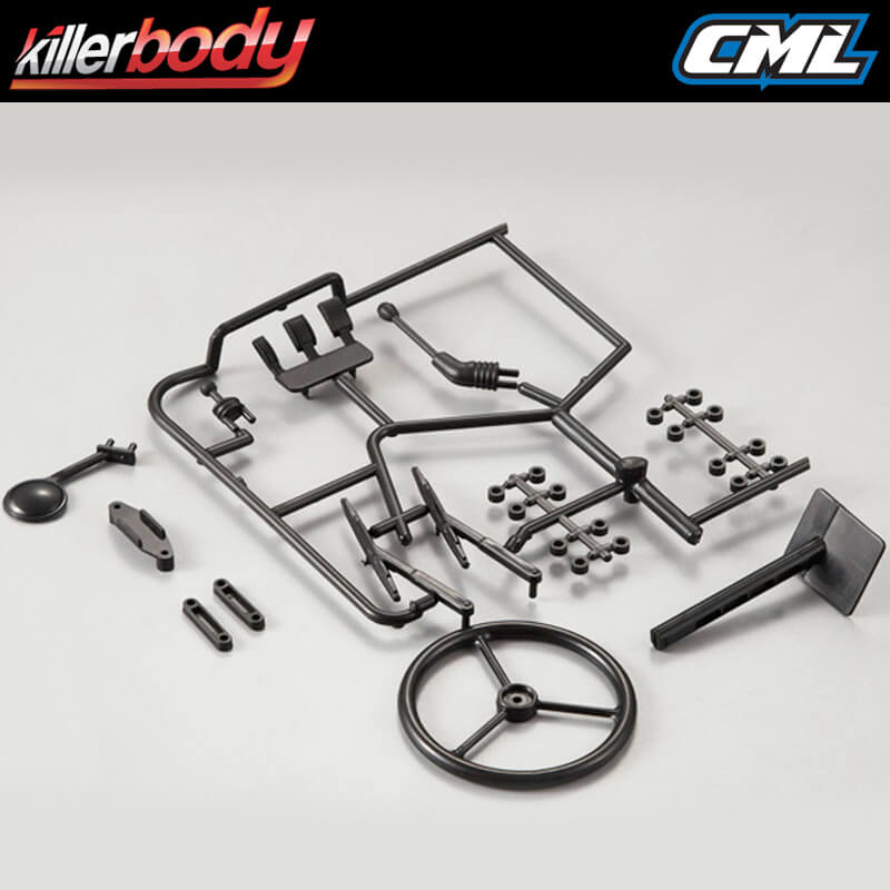 Killerbody Black Plastic Parts For Warrior Body