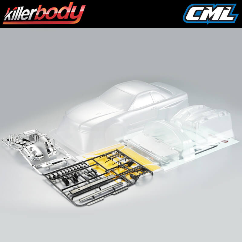 Killerbody Nissan Skyline R34 195mm Clear Body