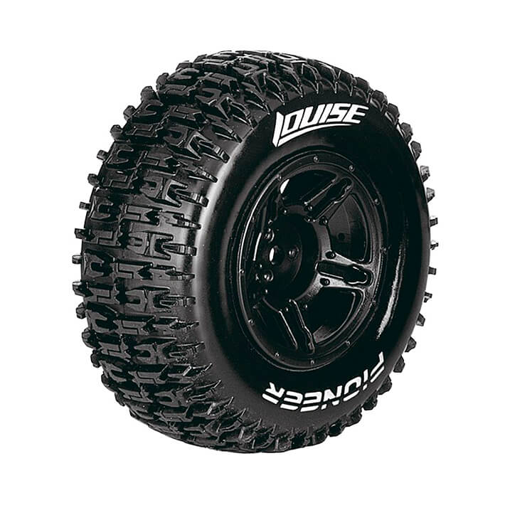 Louise Rc Sc-pioneer 1/10 Fr/rr Soft Arrma Senton 6s Black 17mm Hex