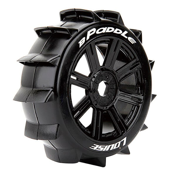 Louise Rc B-paddle 1/8 Fr/rr Soft Hex 17mm Spoke Black