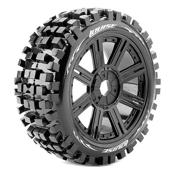 Louise Rc B-ulldoze 1/8 Fr/rr Soft Hex 17mm Spoke Black