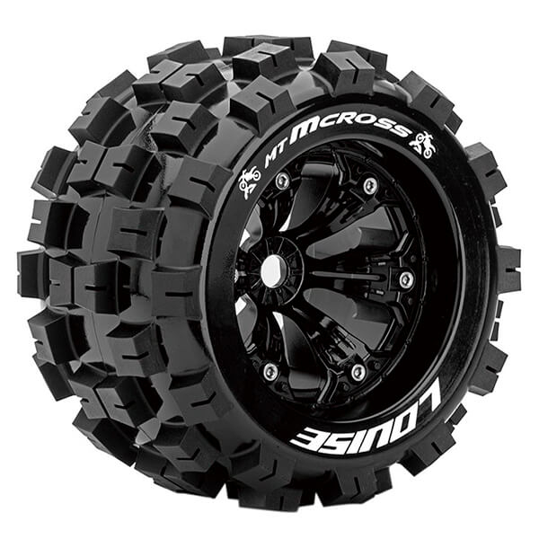 Louise Rc Mt-mcross 1/8 Sport 1/2 Offset Black Ep E-revo Fr