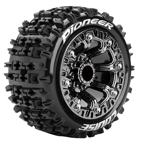 Louise Rc St-pioneer 1/16 Soft Spoke Black Chrome Trx 1:16