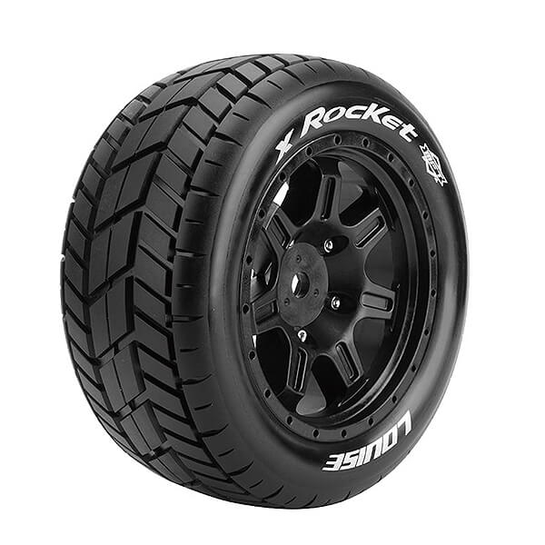 Louise Rc X-rocket Black Mounted X-maxx Hex 24mm
