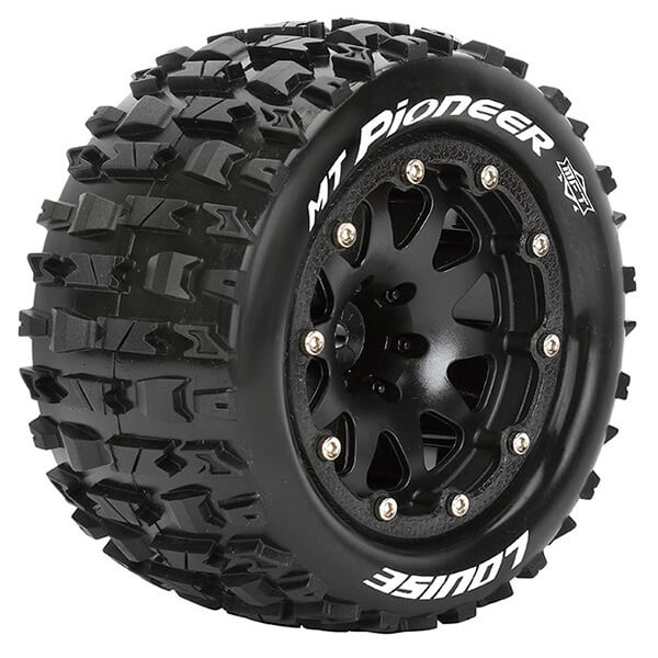 Louise Rc Mt-pioneer 1/10 Soft Bead-lock/0 Offset Hex 12mm Black