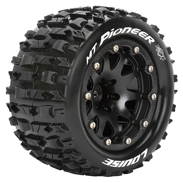 Louise Rc Mt-pioneer 1/10 Soft Bead-lock/1/2 Offset Hex 12m Black