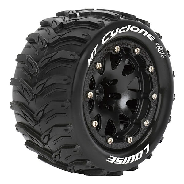 Louise Rc Mt-cyclone 1/10 Soft Bead-lock/0 Offset Hex 12mm Black