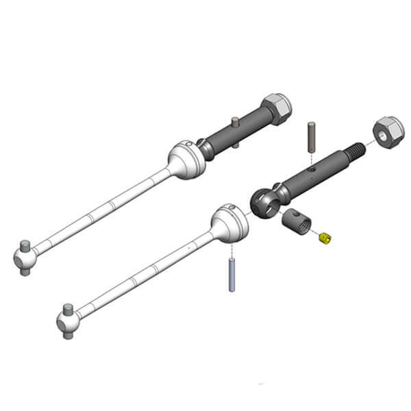 Mip Shiny Cvd Kit Losi Mini T/b Series 2.0