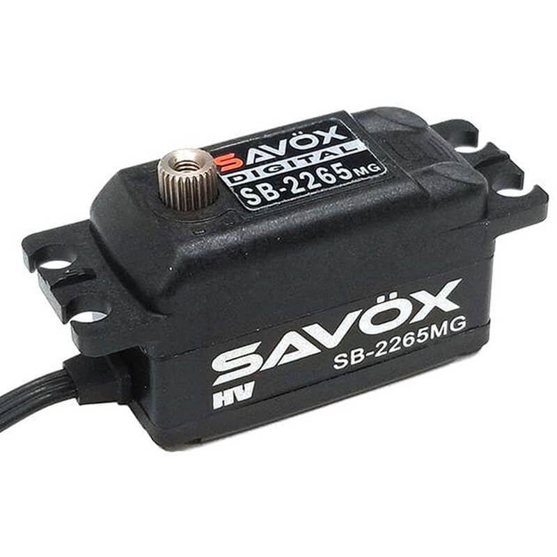 Savox Low Profile Brushless Hv Digi 12kg/0.08s@7.4v - Black