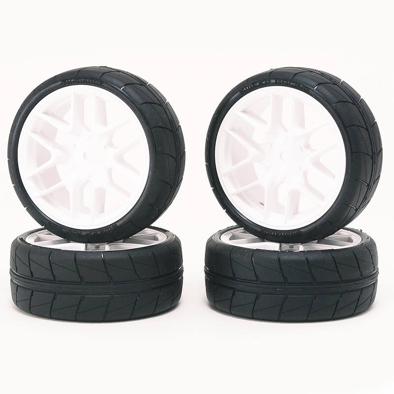 Sweep Hankook Tread 36deg 24mm Glued Tc Tyres 12 Spoke Asphalt