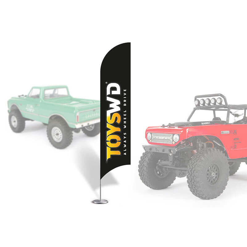 Crawler Park Toyswd 1/24th Scale Beach Flags (2pcs)
