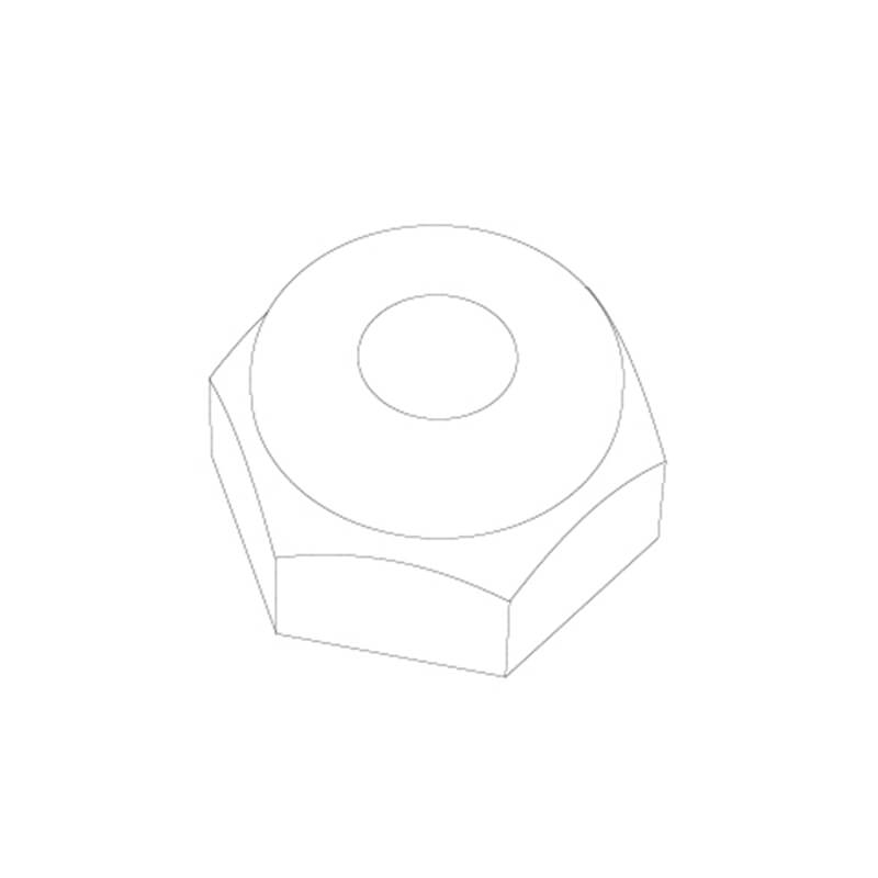 Udi Rc Ucx24 M2.5 Hex Flanged Nylon Lock Nut(8pcs)